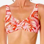 Rip Curl NWT Sun Rays Crop Bikini Top in Red Size M Photo 0