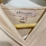 Philosophy Women’s Casual Hooded Pullover Light Pink Size XS NWT Photo 3