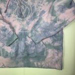 Victoria's Secret Tie Dye Hoodie Sweatshirt Pink Gray Blue VS Logo Size M Photo 1