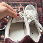 BIRDIES the Cardinal Leather Sneakers in Floral Houndstooth plaid White Size 7 Photo 7