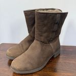 Abeo Women’s Burlington brown leather shearling lined boot size 10 Photo 2