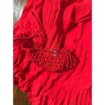 Free People NEW Size S Adella Maxi Slip Dress Sleeveless Boho Crochet Lace Red Photo 12