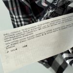 Desigual  Shirt Women's Size Medium 'Vive' Patchwork Plaid Long Sleeve Cotton B&W Photo 15