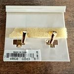 Covington Vintage  Brand Black and Gold Clip On Hoop Earrings Photo 2