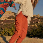 FP Movement Burgundy Leggings High rise Ribbed Cargo Takr a Hike Harem Pants Red Photo 0