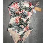 Kona Sol Swimwear New - Women's Pique Bandeau High Coverage One Piece Swimsuit Photo 3