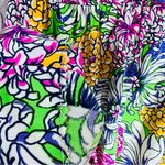 Peck & Peck Vintage Vibrant Floral Dress - Green and Purple Size S Photo 7