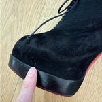 Christian Louboutin Stiletto Heels Miss Poppins Pony Size 41 Black Red Photo 3