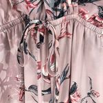 Veronica M Blush Floral Long Bell Sleeve Romper size Medium M Photo 6