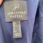 Adrianna Papell Women's Size 4 Navy Blue Sequin sleeveless Maxi Evening Gown Photo 2