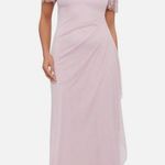XScape Asymmetrical Purple Pink Gown V-Neck Sleeveless Photo 6
