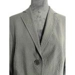 Akris Punto  Size 12  Seersucker Jacket Blazer Black Classy Professional Photo 1