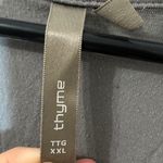 Thyme XXL Gray Nursing Top Crossover‎ Short Sleeve Comfort Maternity Plus Size Size 2X Photo 3