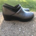 Lands' End  Clog Mule Heel Metallic Silver Gray Size 10 Slip on #444703 Photo 3