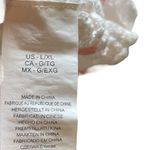 Hobie Pink White Sheer Crochet Boho Hippie Earthy Floral Daisy Micro Mini Dress Photo 5