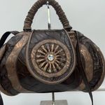 REEM Vintage 80s Metallic Hard Top Frame Bag Gold Photo 3