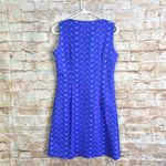 Mahi Gold Sleeveless Shift Dress in Blue Size Small Photo 2