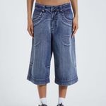 Jaded London NWOT Axle Acid Wash Denim Jorts Photo 3