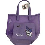 NWT Miniso Sanrio Kuromi Purple Mesh Shoulder Bag Photo 0