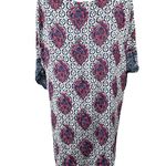 EXPRESS Pattern Swim Cover Blue Red One Size Fits Most Photo 3