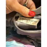 Liz Claiborne Women's  Gray Satin Long Sleeve Jumpsuit Size 4 Photo 7