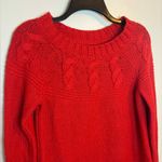 Aerie  Red Chunky Knit Sweater Size XS Photo 2