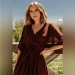 Baltic Born  Kia Kimono Maxi Dress in Mahogany Photo 2