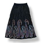 Maple Clothing‎ Sequined Long Ankle Length Skirt Womens One Size Multicolor Black Photo 3
