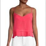 French Connection Crepe Pleated Tank Sleeveless Flounce Hem Photo 1