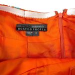 Y2K Muse Boston Proper Halter Mini Dress Mandala Sequin Silk Orange Women Size 2 Photo 2