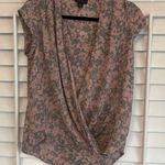 Halogen  Pink And Gray Floral Blouse‎ Size Small Photo 0