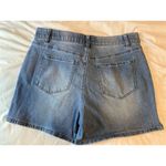 d.jeans Women's Blue Denim Chino Shorts Size 14 Casual Summer 5" Inseam Photo 1