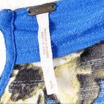 Free People All The Right Ruffles Casual Blue Floral Faux Wrap Romper Small Photo 3