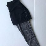 Athleta  Skirted 2 In 1 Athletic Electric Placid Leggings Small Black Yog… Photo 8