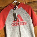 Adidas gray orange hoodie t shirt in size medium Photo 5