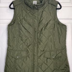 IZOD  Women’s Quilted Vest - Green - Size Large Photo 0
