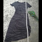 Athleta  Downtown Gray Ruched Midi Dress Photo 2