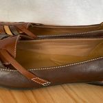 Clarks Collection Size 8.5 Soft Cushion Womens Shoes Flats Slip On Brown Weave Photo 5
