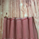 H&M Divided  Basic Red & White Striped Crewneck White T Shirt Size L Photo 2