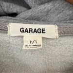 Garage  cropped half zip hoodie copying blend long sleeves gray size S Photo 2