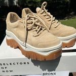Bronx Jaxstar W/Gum Sole Women Neutral Suede Chunky Streetwear Sneakers|Sz:36EU Tan Size 5 Photo 15