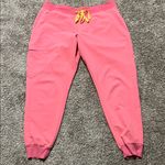FIGS Neon Pink Women’s Zamora Jogger Scrub Pants XL Photo 1