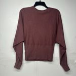 EXPRESS  Women’s Sweater XS Maroon Long Sleeve Knit Pullover Top Casual Photo 10