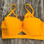 Shade & Shore Vibrant Yellow Strappy Swim Top Size 36D Photo 0