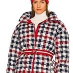 NWT PERFECT MOMENT Star Gingham Poly Wool Jacket (L) Size L Photo 0