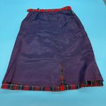 Pendleton  Vintage 1970’s Red and Blue Plaid Virgin Wool Skirt Lined Size Small Photo 6