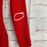 FAVLUX Fashion Red Ruched V-Neck Long Sleeve Mini Dress Size Small Cocktail Y2K Photo 3