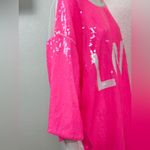 Blakely Blakeley Pink Sequin LOVE Top Size 3X Photo 3
