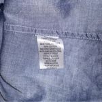 Nili Lotan Lydia Button Down Ruffled Long Sleeve Shirt SMALL Blue Photo 4