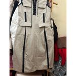 Dolce & Gabbana Lace Cotton Military Tan & Black Fitted Dress Size 44 / Medium Photo 10